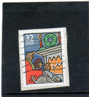 ETATS-UNIS      32 C De Carnet    1996    Y&T : 2563  Haut Non Dentelé  Sur Fragment Oblitéré - 1981-...