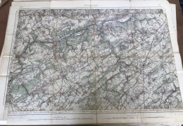 Ancienne Carte D'état Major Belgique Modave Clavier Soheit Jallet Seilles Andenne - Cartes Topographiques