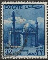 EGYPT 1953 Sultan Hussein Mosque, Cairo - 32m. - Blue FU - Usados
