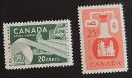 CANADA YT 289/290 NEUFS*MH"RESSOURCES ECONOMIQUES" ANNÉE 1956 - Unused Stamps