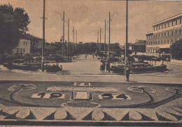 CARTOLINA  SENIGALLIA,ANCONA,MARCHE-PIAZZA DELLA LIBERTA-MARE,SOLE,ESTATE,VACANZA,SPIAGGIA,BELLA ITALIA,VIAGGIATA 1955 - Senigallia