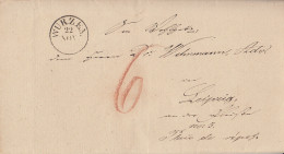 Sachsen Brief K1 Wurzen 22.11.(1849) Gel. Nach Leipzig Mit Inhalt Ansehen !!!!!!!!!!!!! - Sachsen