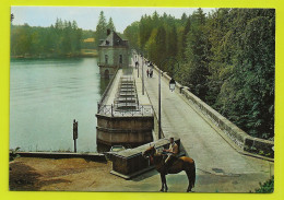 58 Le Lac Des Settons Vers Montsauche La Digue Du Lac VOIR ZOOM Beau Cheval Et Son Cavalier VOIR DOS - Montsauche Les Settons