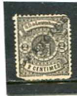 LUXEMBOURG - 1875  2c  SERVICE  FINE USED  SPACEFILLER - Servizio