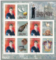 BLOC HARRY POTTER 2007 VARIETE AUTOADHESIF GOMME INVERSEE - Neufs