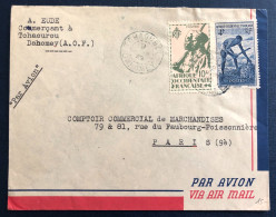 Dahomey, Divers Sur Enveloppe TAD TCHAOUROU 9.1.1939 - (B3083) - Brieven En Documenten