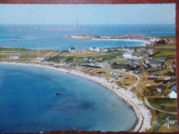 29 - LILIA-PLOUGUERNEAU - La Plage De Saint-Cava Et Le Phare De L'Ile Vierge. (Vue Aérienne) CPSM - Plouguerneau