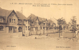 CPA 59 BRAY DUNES GENTIL GROUPE DE VILLAS FACE AUX TENNIS RUE DES ALLOUETTES - Bray-Dunes