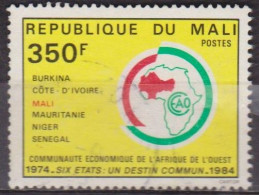 Communauté économique De L'Afrique De L'ouest - MALI - Carte - N° 502 - 1984 - Mali (1959-...)