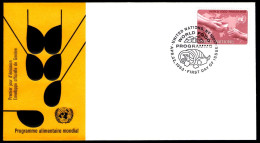 ONU UNITED NATIONS NEW YORK / GENEVA / VIENNA 1983 - WORLD FOOD PROGRAMME - 3 FDC - M - Alimentation