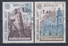 MONACO 1273-1274,used,falc Hinged - 1977