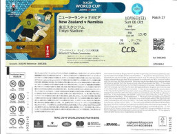 Rugby World Cup Japan 2019. New-Zealand Vs Namibia.Sunday 6th October. Tokyo Stadium.TV Broadcast/Radio Commentary Lodge - Rugby