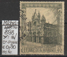 1967 - SAN MARINO - SM "Gotische Kathedralen Europas-Dom In Siena" 40 L Mehrf. - O  Gestempelt  - S.Scan (898o S.marino) - Oblitérés