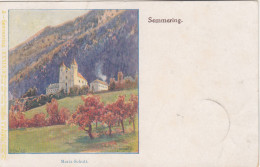 C9953) SEMMERING - Maria Schutz - Tolle Signierte AK Philipp & Kramer H. Wile - Gel. 1899 !! - Semmering