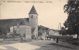 89-VILLECIEN- L'EGLISE ET LA ROUTE DE JOINGY - Sonstige & Ohne Zuordnung