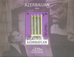 AZERBAIJAN, 2022, MNH, 270th ANNIVERSARY OF SHUSHA , MASOLEUMS, MASOLEUM OF M.P. VAQIFIN, S/SHEET - Moskeeën En Synagogen