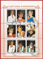 Chad 1999 - Mi 1877 To 1885 KB - YT 1100R To 1100Z ( Princess Diana ) - Tchad (1960-...)