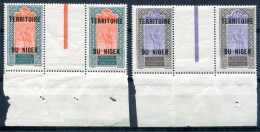 Niger     Paires Du 9 ** Et Du 13 ** Avec Pont - Unused Stamps