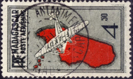 MADAGASCAR - 1935-38 - TàC "TANANARIVE ANTANIMENA / MADAGASCAR" Sur Yv.PA7 4fr50 Avion & Ile Rouge - TB - Poste Aérienne