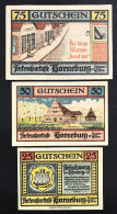 GERMANIA ALEMANIA GERMANY Notgeld  25  50 75  Pfennig 1921 Gutschen Lotto 2878 - Deutsche Golddiskontbank