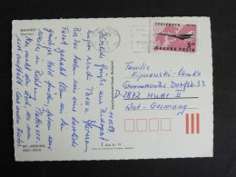 HONGRIE HUNGARY MAGYARORSZAG AVEC YT PA 397 TU-144 AEROFLOT - BUDAPEST MULTIVUES - Storia Postale