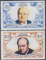 Grenada-Grenadines Sc 29-30 MNH Sir Winston Churchill - Sir Winston Churchill