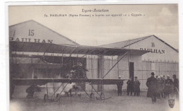 Lyon-Aviation - Paulhan (Biplan Farman) A Baptisé Son Appareil Le"Gypaète" - Aviateurs