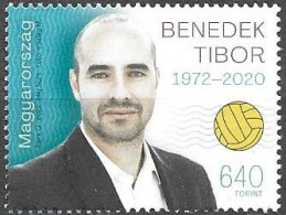 HUNGARY, 2022, MNH, SPORTS, WATER POLO, BENEDEK TIBOR, THREE TIME OLYMPIC-EUROPEAN WORLD CHAMPION WATER PLAYER,1v - Waterpolo