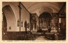 LOCMINE - Intérieur De L'Eglise Saint-Colomban - Beaux Vitraux - Locmine