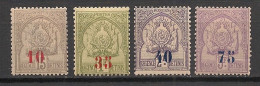 TUNISIE - 1908 - N°YT. 42 à 45 - Série Complète - Neuf* / MHVF - Neufs