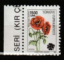 TURQUIE - N°2645 ** (1990) Fleurs : Surchargés - Nuevos