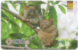 Philippines - PLDT (Chip) - Philippine Tarsiers - Cn.IWW99AA, Exp.31.10.2000, Chip CHT10, 100₱, Used - Philippines