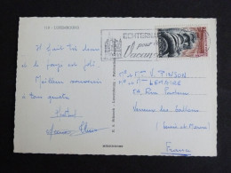 LUXEMBOURG LUXEMBURG AVEC YT 644 CAVERNE CENTRALE DE VIANDEN - MULTIVUES - Storia Postale