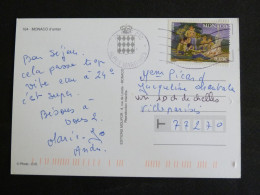 MONACO AVEC YT 2593 CENTENAIRE SCOUTISME SCOUT - MONTE CARLO 1900 MULTIVUES - FLAMME MUETTE NICE CTC ALPES MARITIMES - Storia Postale