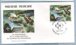 1991 DEC 02  50ème Anniversaire CCCE  307 FRANCS - Cartas & Documentos