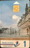 Stationnement  -  PARIS  -  1  -  Hotel De Ville  -  100 Frcs  -  Puce Différente - Cartes De Stationnement, PIAF