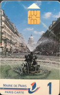 Stationnement  -  PARIS  -  1  -   Fontaine Edmond Rostand  -  100 Frcs - PIAF Parking Cards