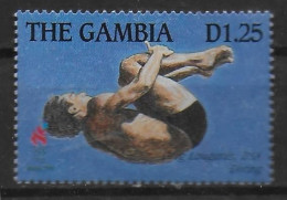 GAMBIE  N° 1867  * *  Jo 1996 Natation Plongeon Louganis Usa - Plongeon