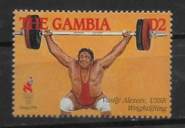 GAMBIE  N° 1869  * *  Jo 1996 Halterophile Alexeev Urss - Weightlifting