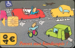 Stationnement  -  PARIS  -   Pensez Aux Handicapés  -  40 E. - Tarjetas De Estacionamiento (PIAF)
