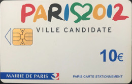 Stationnement  -  PARIS  -  Paris 2012  -  10 E. - PIAF Parking Cards