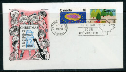 Canada FDC 1970 Christmas-Christ Child And Snowmobile And Trees - Briefe U. Dokumente