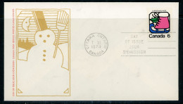 Canada FDC 1973  Christmas-Ice Skate - Lettres & Documents