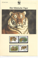 1126f: Russland 1993, WWF- Ausgabe Sibirischer Tiger, Serie **/ FDC/ Maximumkarten, Je Mit Schutzhülle - Colecciones & Series