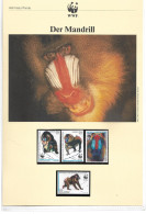 1126j: Äquatorial Guinea 1991, WWF- Ausgabe Mandrill (Affe), Serie **/ FDC/ Maximumkarten, Je Mit Schutzhülle - Collections, Lots & Séries