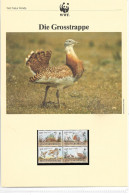 1139d: Ungarn 1994, WWF- Ausgabe Grosstrappe, Serie **/ FDC/ Maximumkarten, Jeweils In Schutzhüllen - Briefe U. Dokumente