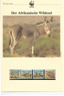 1139b: Sudan 1994, WWF- Ausgabe Afrikanischer Wildesel, Serie **/ FDC/ Maximumkarten, Jeweils In Schutzhüllen - Donkeys