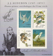 FRANCE 1995 BLOC 18 SERIE ART DECORATIFS HOMMAGE AU PEINTRE ORNITHOLOGIQUE AUDUBON 1785 1851 AIGRETTE NAIGEUSE - Neufs