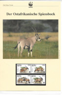 1137a: Eritrea 1996, WWF- Ausgabe Ostafrikanischer Spiessbock, Serie **/ FDC/ Maximumkarten, Jeweils In Schutzhüllen - Erythrée