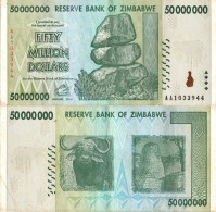 Zimbabwe / 50.000.000 Dollars / 2008 / P-79(a) / VF - Zimbabwe